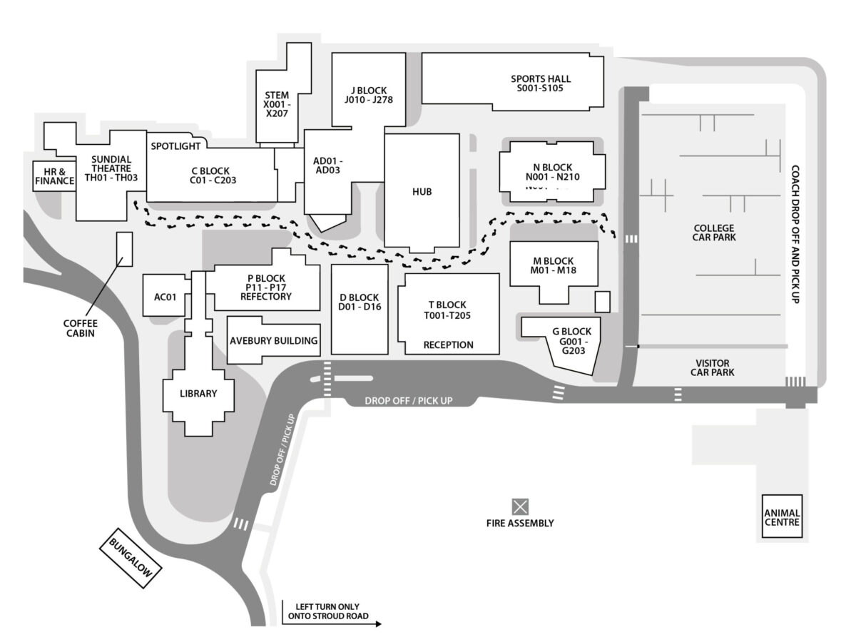 Sundial Theatre College Map